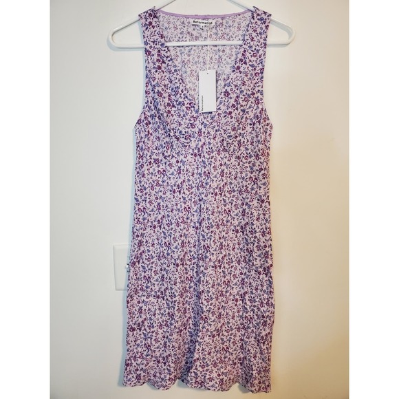 Reformation Calix Dress Viscose Dress Size Medium - Picture 1 of 6